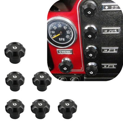 BEVINSEE 6PCS Dash Knobs For Jeep CJ-5 CJ-7 CJ-8 1976-1986 CJ5 CJ7 CJ8