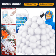 100 Pcs 2" Fake Snowballs - Artificial Snow Toss Balls for Xmas Party Winter F