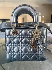 Dior Small Metallic Lambskin Cannage My ABCDi...