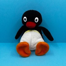 CBeebies Pingu The Penguin Small Plush Soft Toy Doll Beanie 6" Tall No Sound