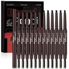 12pcs Beard Pencil Filler Kit for Men Mustache Hairline Waterproof Black
