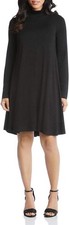 Karen Kane Women's Funnel Neck Maggie Dress Black Size Small