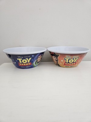 Kelloggs Toy Story Cereal Bowl Plastic Melamine Woody Buzz Lightyear Set Of 2