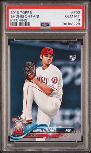 2018 Topps Series 2 #700 Shohei Ohtani Pitching Rookie RC PSA 10 Angels