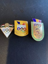 3 olympic pins helsinki 1952 romania 2000&sydney olympic