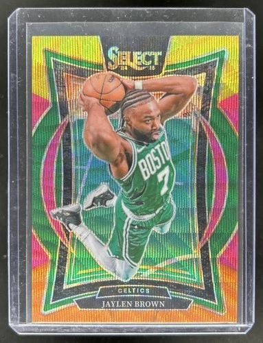 2024-25 Panini Select Jaylen Brown Concourse Multi Wave Prizm #/20 Celtics