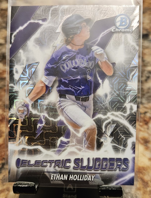 2026 Bowman Chrome Electric Sluggers Refractor Ethan Holliday #ES-13
