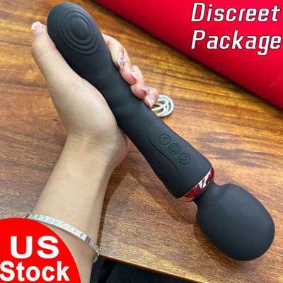 #ad Handheld Massager Wand Vibrating Massage Full Body Therapy 2 Motor Dual Vibrator $20.89