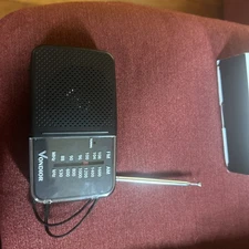 Vondior Portable Radio FM/AM 2 Band Radio uses 2AA Battery Tested & Works K23