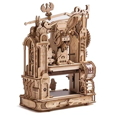 3D Puzzles for Adults - Wooden Puzzles for Adults, Classic Printing Press Bui...