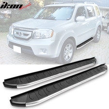 Fits 09-15 Honda Pilot Oe Style Running Board Side Step Nerf Bars Black Silver