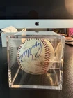 Mickey Mantle & Roger Maris autographed baseball MDA Letter Of Authenticity.
