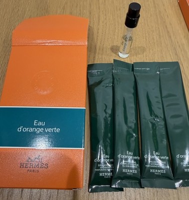 Hermès Eau d Orange Verte Travel Set - Mini Cologne + 2x Shampoo + Face Emulsion