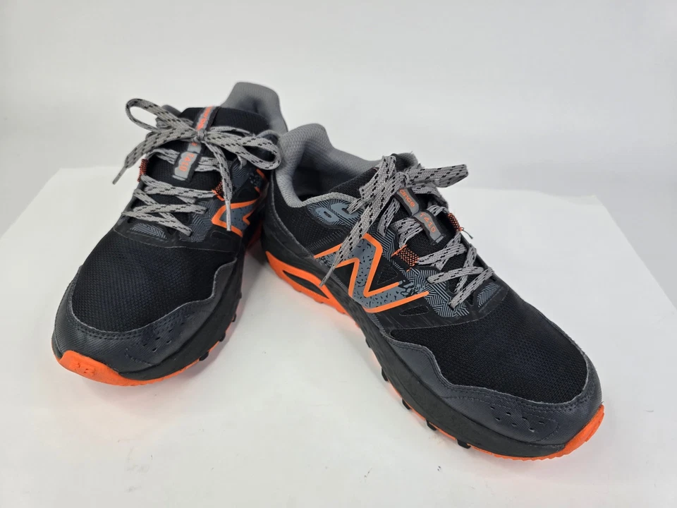 New Balance 410 V8 Black Trail Running Shoes Size M8 W9.5 4E Extra Wide Orange - Image 2 of 4