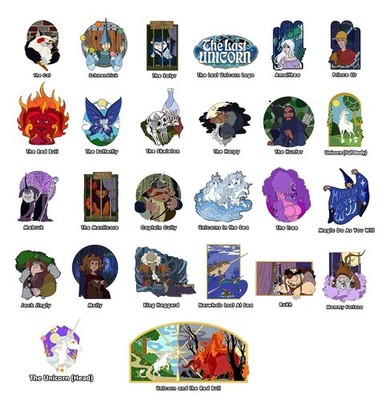 The Last Unicorn   Official Licensed Hard Enamel Pins