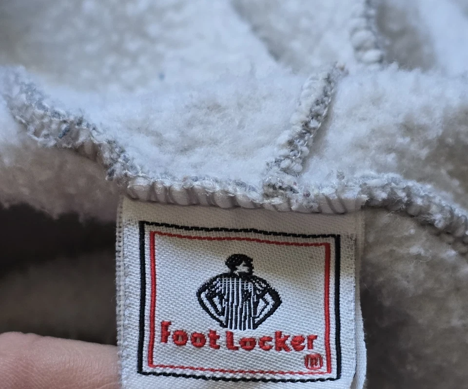 Vintage Foot Locker Hoodie Distressed Y2K Mens Size 3XL Blank 90s Streetwear - Image 4 of 4