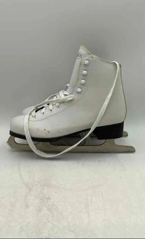 DBX Mujer Blanco Punta Redonda Con Cordones Patinaje sobre Hielo Figura Patines Talla 9 Foto 4 de 4