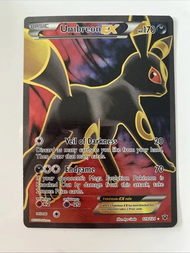 Pokémon TCG Umbreon EX Full Art Ultra Rare Card 119/124 XY Fates Collide