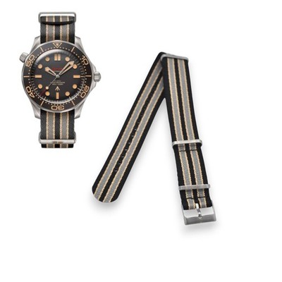 20mm Fabric Strap For Omega Seamaster Diver 300M 007 Edition
