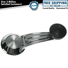 Window Crank Handle Chrome & Black Driver or Passenger Side for GM Vehicles