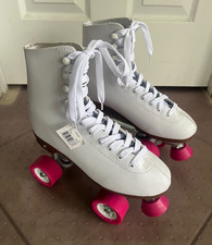 NEW Open Box RollerSkate USA CHICAGO 400 White Quad Roller Skates Ladies US Sz 8