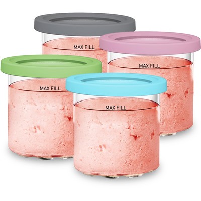 For Ninja Creami NC299AMZ & NC300s Series Ice Cream Makers, BPA-Free &Dishwas...