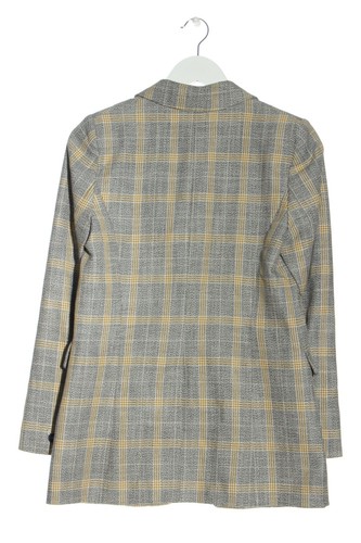 MANGO Blazer largo Mujeres Talla EU 34 gris claro-amarillo pálido - Imagen 4 de 5