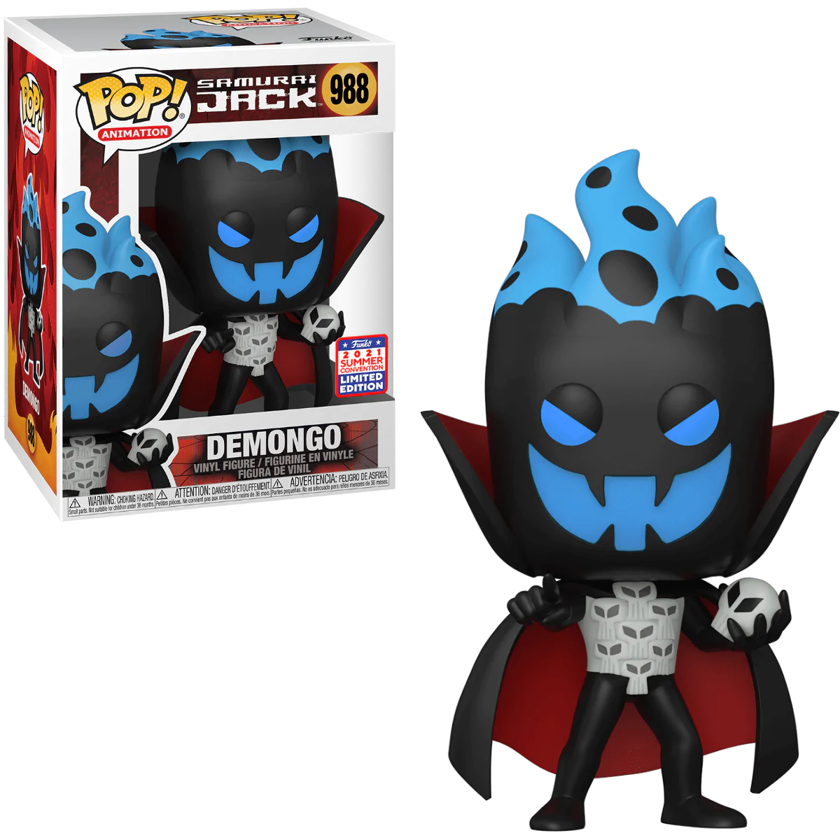 DEMONGO #988 (SAMURAI JACK) (2021 SUMMER CONVENTION STICKER) FUNKO