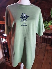Life Is Good T-Shirt Top Womens Medium Green Golfer Tee Gimme Short Slv Golf