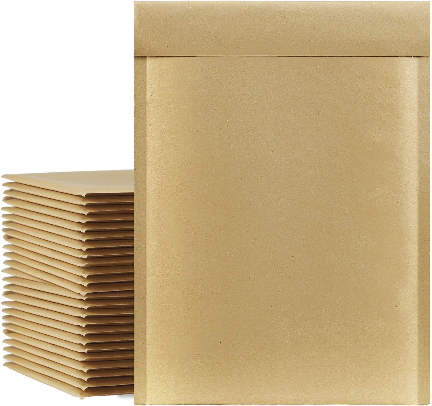 Kraft Bubble Mailers 10.5x16 Tear-Resistant Padded Brown Shipping Envelopes