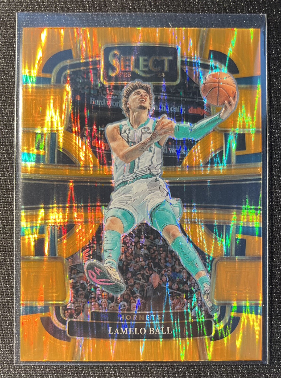 Lamelo Ball 2023-24 Panini Select Concourse Orange Flash Prizm #53