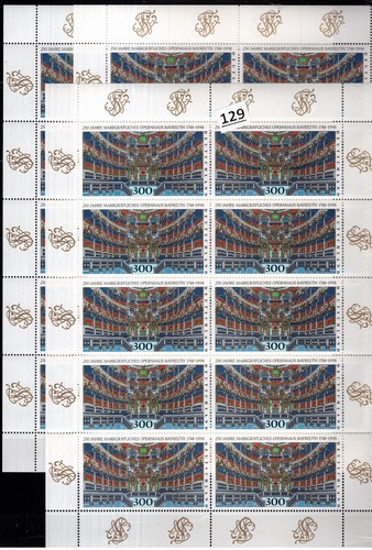 OM 30 FRANCOBOLLI GERMANIA - MNH - ARTE - ARCHITETTURA - 3 FOGLI