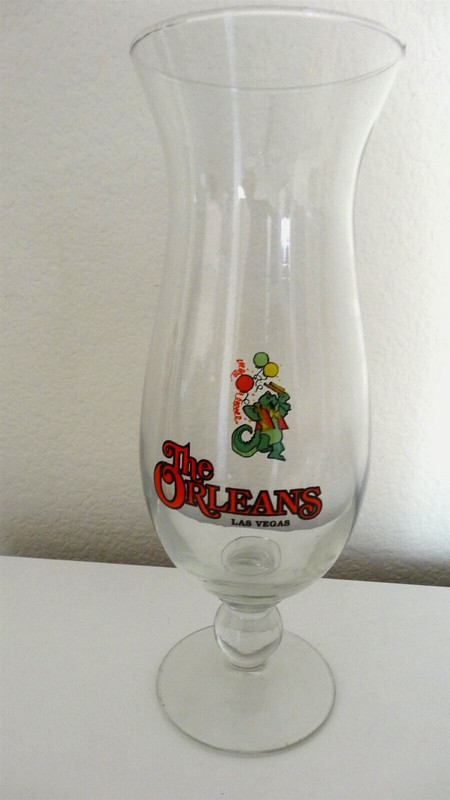 The Orleans Las Vegas Nevada Casino  Hurricane   drink glass Gator