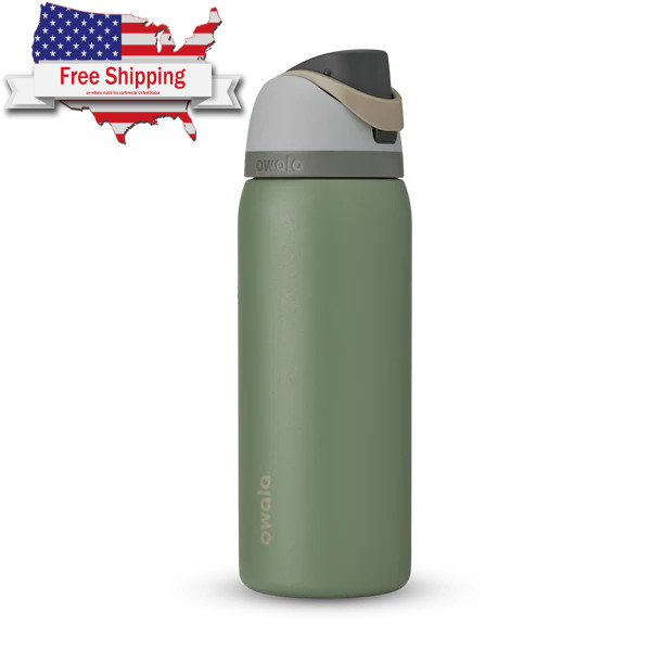Owala FreeSip Stainless Steel Insulated Water Bottle, 32oz, 