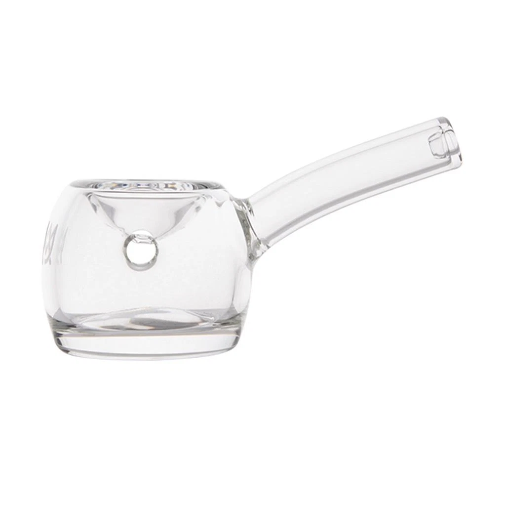 MJ Arsenal PERCH Hand Pipe CLEAR 4" Thick Borosilicate Glass 18.5mm Bowl