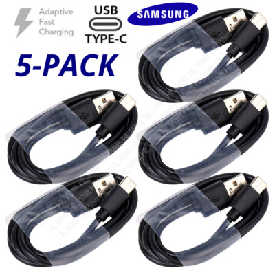5PACK Bulk USB Type C Cable 4ft For Samsung iPhone 15 Fast Charger Charging Cord
