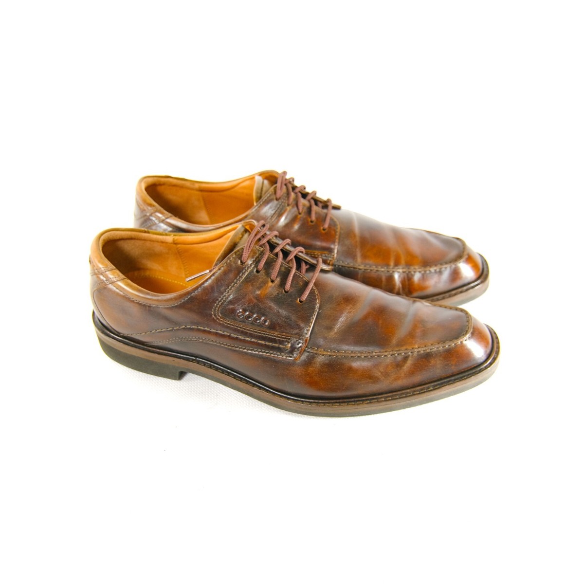 ECCO Men's Size 12 Leather Comfort Shank Technology Extra width