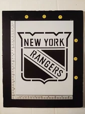 New York Rangers NY 8.5" x 11" Custom Stencil FAST FREE SHIPPING