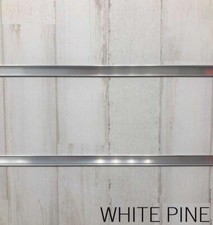 2QTY 1200mm x 1200mm WHITE PINE SLATWALL PANEL BOARD SLAT WALL PANEL BOARD