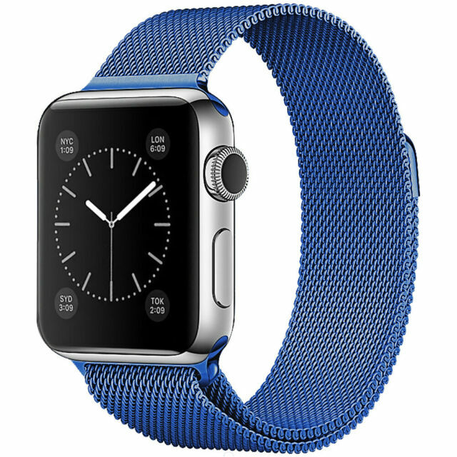 blue milanese loop apple watch