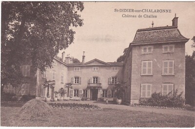 E0184 SAINT DIDIER DE CHALARONNE - BLICK AUF DIE FASSADE DES SCHLOSSES VON CHALLES
