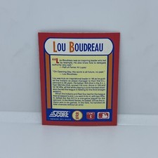 1990 Score Magic Motion Trivia Card #46 Lou Boudreau HOF Ungraded