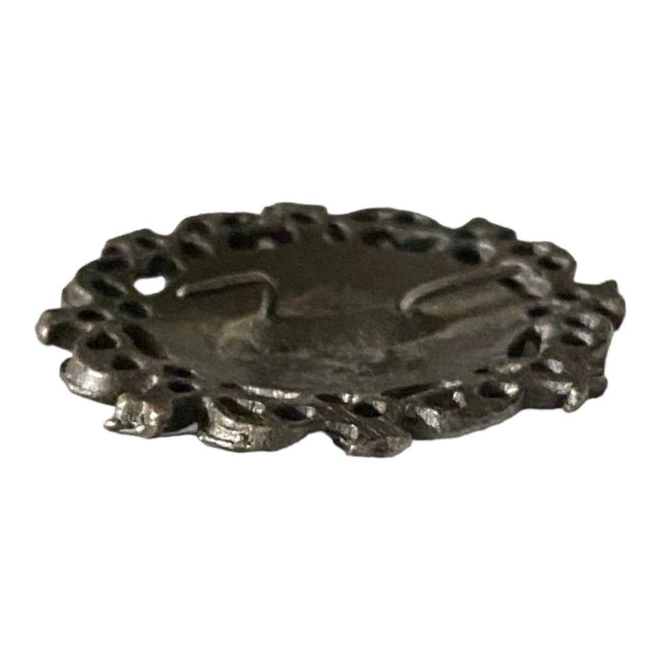 Antique Napoleon Empereur Coin Clip Brad Brooch Collar Jacket Pin