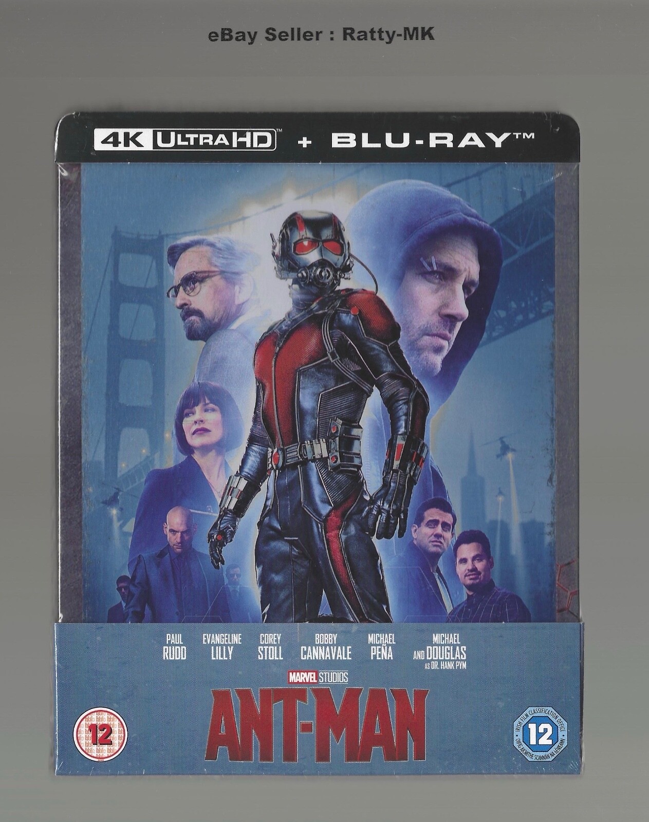 ANT-MAN - UK EXCLUSIVE 4K UHD + BLU RAY STEELBOOK - NEW & SEALED