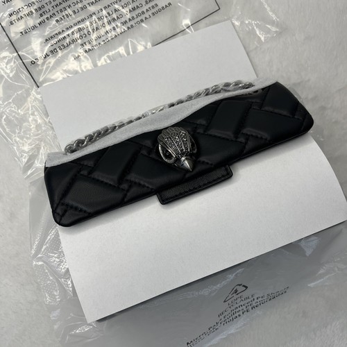 Brand New Kurt Geiger London Women's Leather Mini Kensington Crossbody Silver - Picture 4 of 16