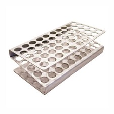 Aluminum Test Tube Rack, 15/17mm Holes, 50 Places, Z-Shaped (Case 30)