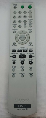 SONY Genuine RMT-D175A DVD Remote Control DVPNS57P DVPNS41P DVPNS55P DVPNS45P