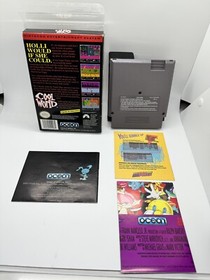 Cool World (Nintendo, NES) Complete CIB w/ Poster Near Mint Cart & Manual Rare!