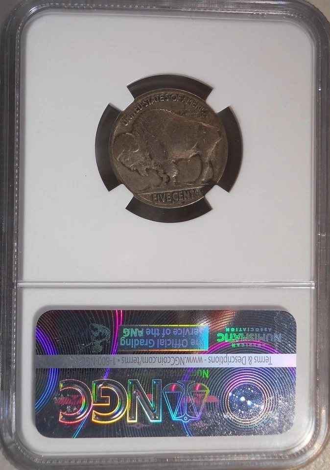 1915-S VG8 NGC Certified Very Good Buffalo Nickel Indian Head Type Coin v g - Image 3 of 4