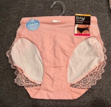 2 BALI LACE DESIRE Pink HI-CUT DFCD63 PANTIES SZ M/6 Hipster Cooling Cotton